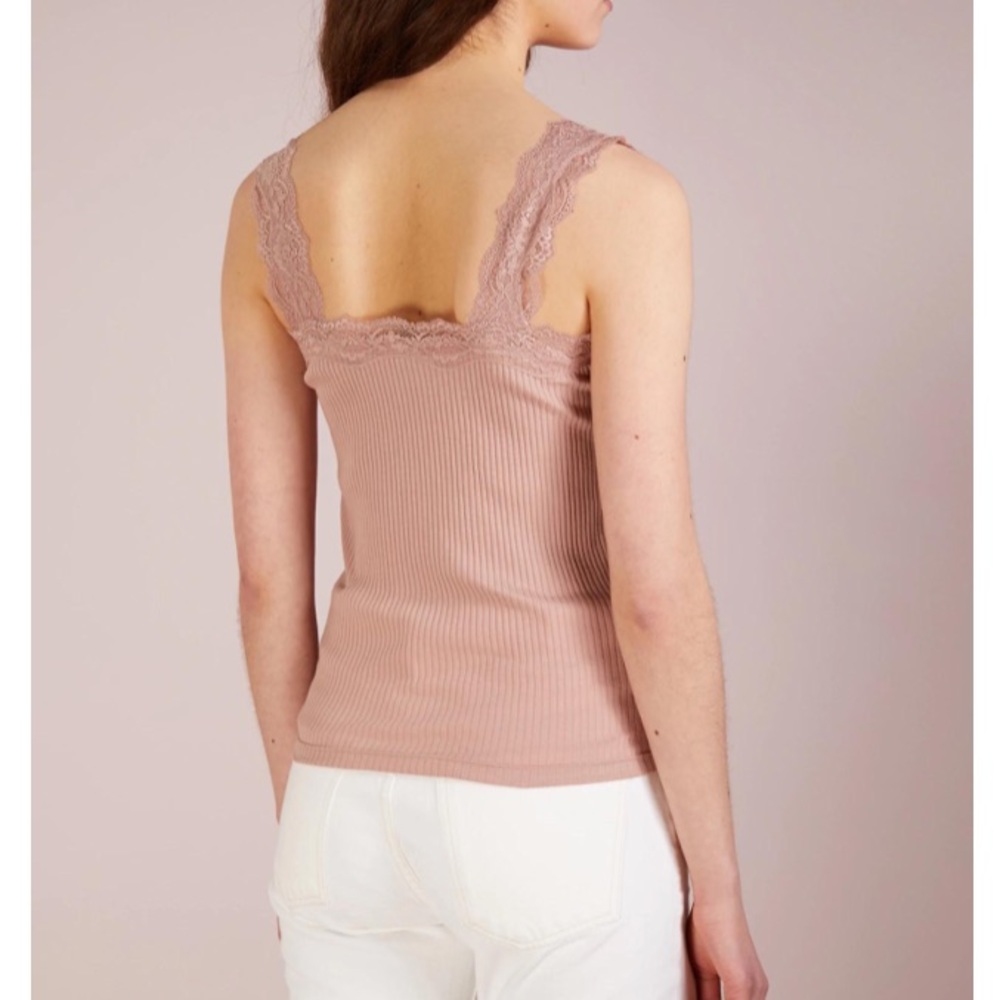 J.CREW Lace Trim Tank in Brown S - Picture 3 of 8